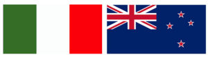 Italy and New Zealand